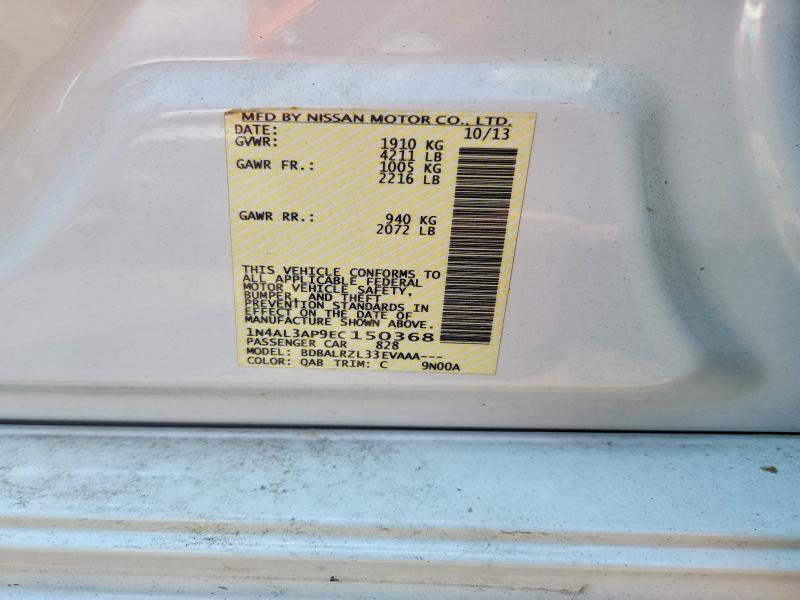 Aukcja sprzedaży 2014 Nissan Altima, vin: 1N4AL3AP9EC150368, numer aukcji: 59136656