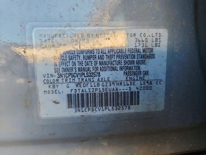 Aukcja sprzedaży 2023 Nissan Kicks, vin: 3N1CP5CV1PL532578, numer aukcji: 56308986