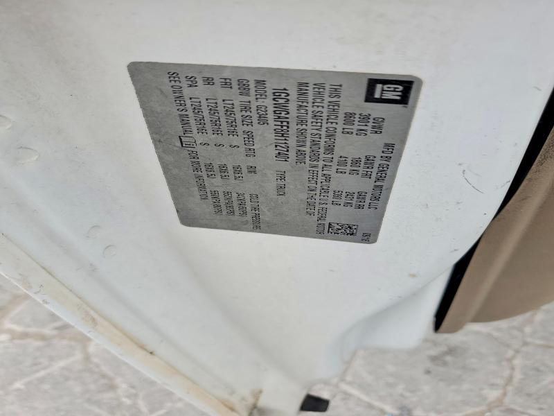 2017 Chevrolet Express G2500 მანქანა იყიდება აუქციონზე, vin: 1GCWGAFF8H1127401, აუქციონის ნომერი: 56805106