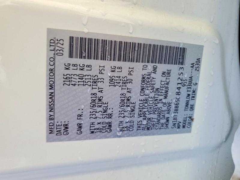 Продажа на аукционе авто 2025 Nissan Rogue, vin: 5N1BT3BB6SC841253, номер лота: 55820416