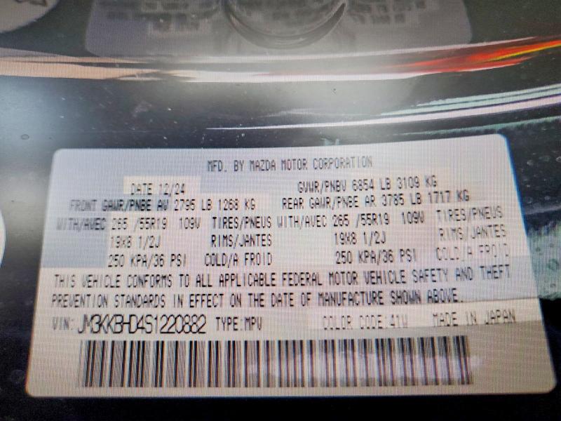 54517526 :رقم المزاد ، JM3KKBHD4S1220882 vin ، 2025 Mazda Cx-90 مزاد بيع