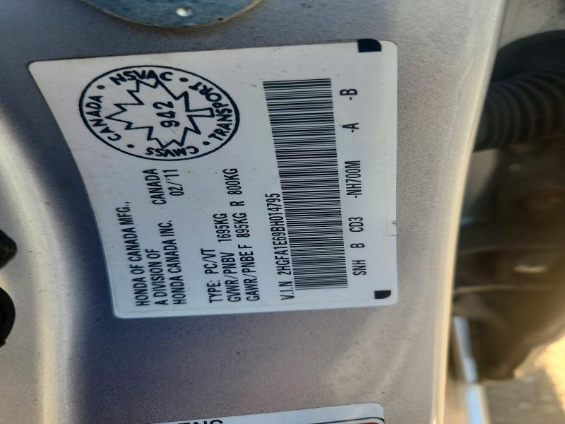 Aukcja sprzedaży 2011 Honda Civic, vin: 2HGFA1E69BH014795, numer aukcji: 56467606