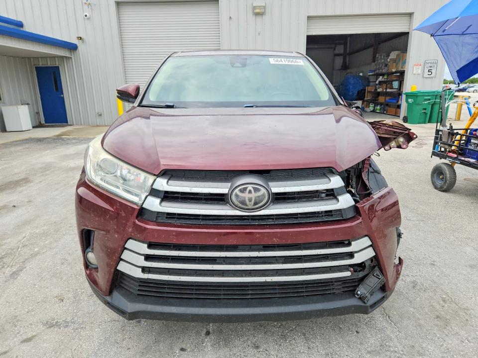2019 Toyota Highlander მანქანა იყიდება აუქციონზე, vin: 5TDZZRFH4KS294484, აუქციონის ნომერი: 56419066