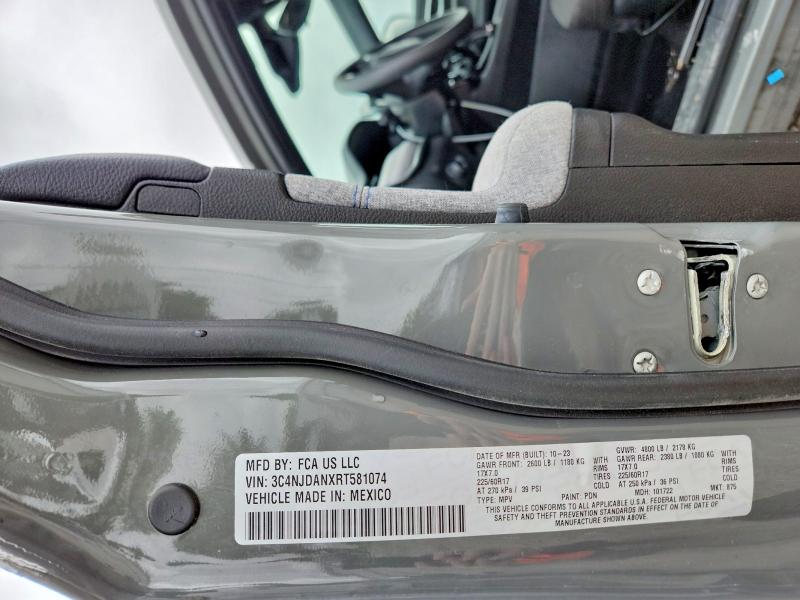56623616 :رقم المزاد ، 3C4NJDANXRT581074 vin ، 2024 Jeep Compass مزاد بيع