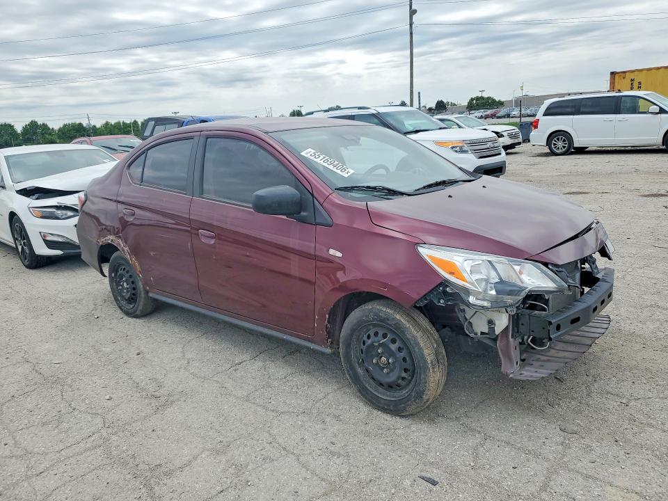 55169406 :رقم المزاد ، ML32FUFJ9NHF06147 vin ، 2022 Mitsubishi Mirage مزاد بيع