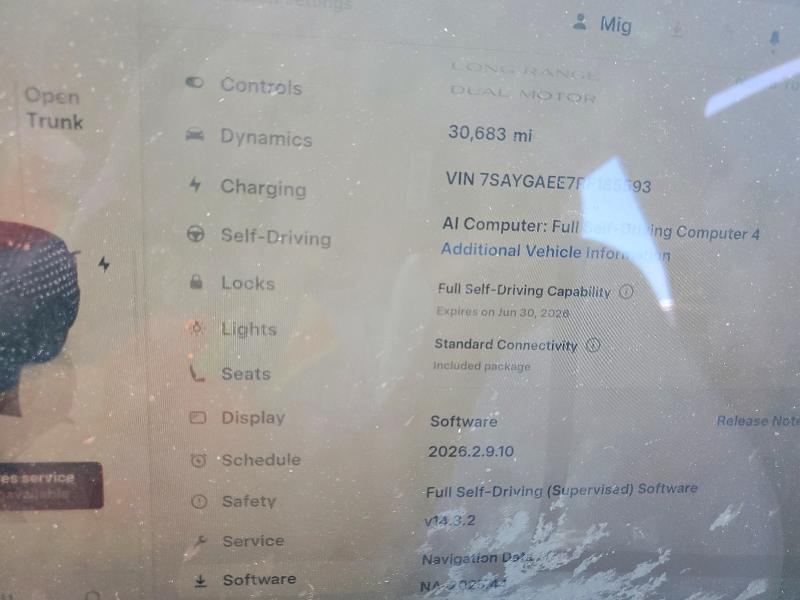 56351876 :رقم المزاد ، 7SAYGAEE7RF185593 vin ، 2024 Tesla Model Y مزاد بيع