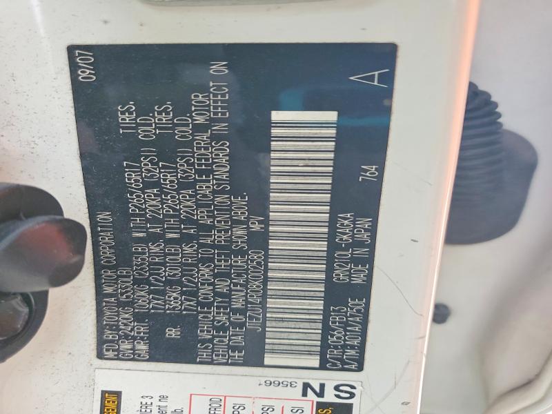 Aukcja sprzedaży 2008 Toyota 4runner, vin: JTEZU14R08K002580, numer aukcji: 85623815