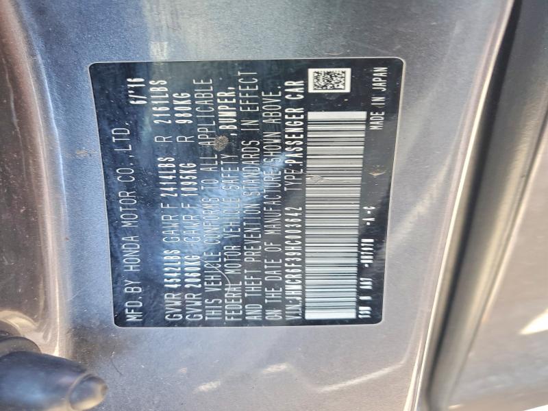 57534766 :رقم المزاد ، JHMCR6F39HC003642 vin ، 2017 Honda Accord مزاد بيع