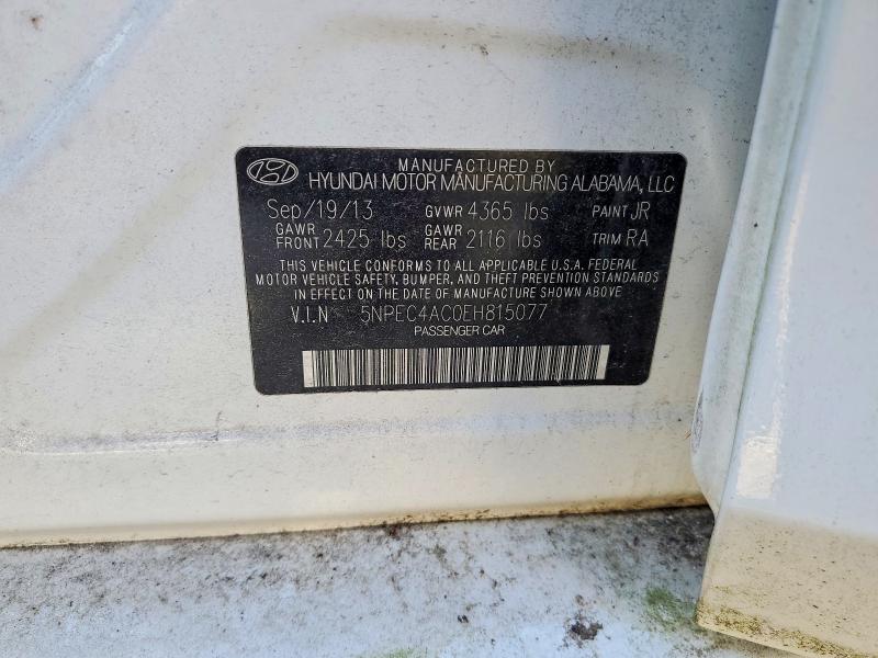 Aukcja sprzedaży 2014 Hyundai Sonata, vin: 5NPEC4AC0EH815077, numer aukcji: 55837706