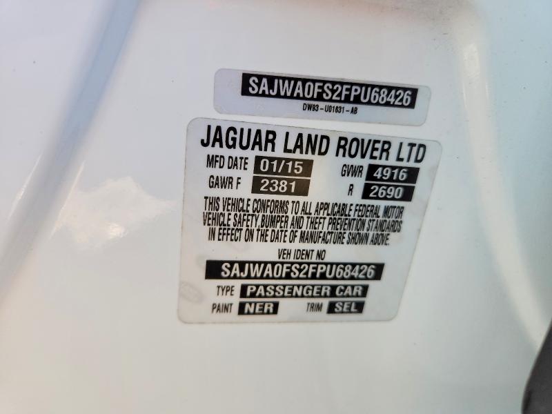 Продаж на аукціоні авто 2015 Jaguar Xf, vin: SAJWA0FS2FPU68426, номер лоту: 59109086
