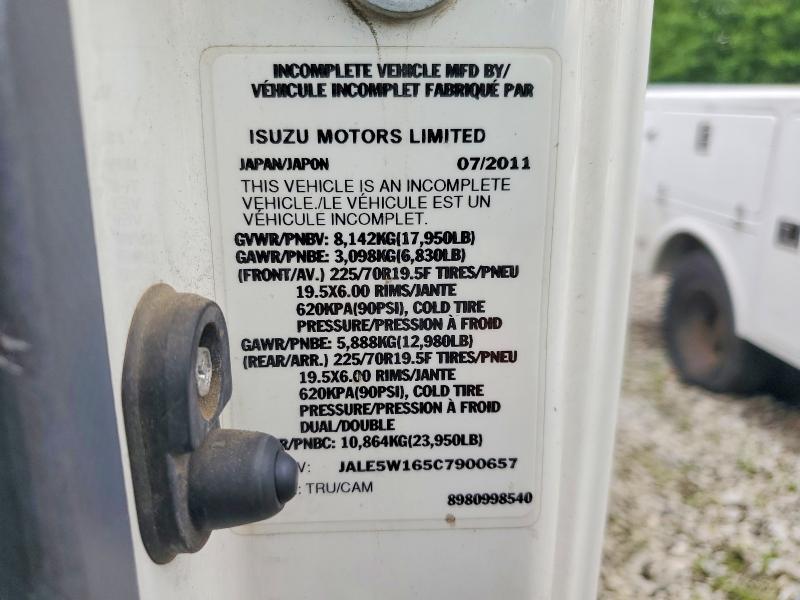 Aukcja sprzedaży 2012 Isuzu Nqr, vin: JALE5W165C7900657, numer aukcji: 58075496