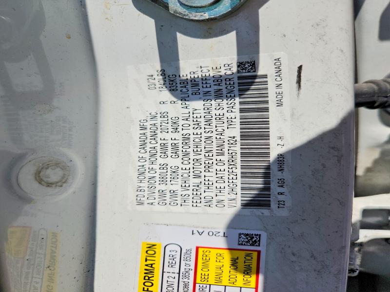 2024 Honda Civic მანქანა იყიდება აუქციონზე, vin: 2HGFE2F5XRH571824, აუქციონის ნომერი: 55206686