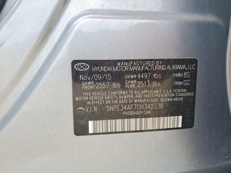 Продаж на аукціоні авто 2016 Hyundai Sonata, vin: 5NPE34AF7GH342338, номер лоту: 56602376