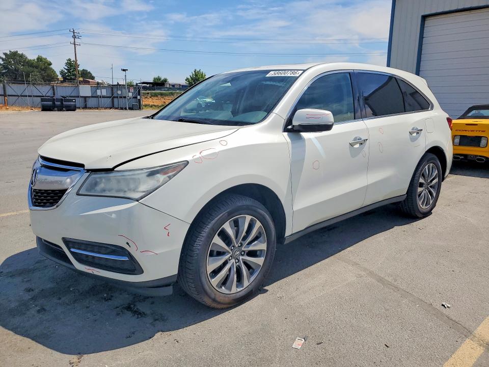 2016 Acura Mdx მანქანა იყიდება აუქციონზე, vin: 5FRYD3H49GB002856, აუქციონის ნომერი: 58600786