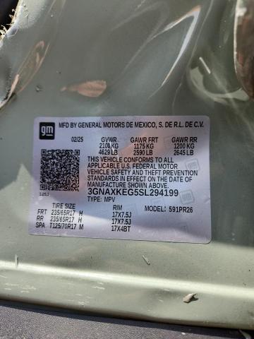 Продаж на аукціоні авто 2025 Chevrolet Equinox, vin: 3GNAXKEG5SL294199, номер лоту: 56772536