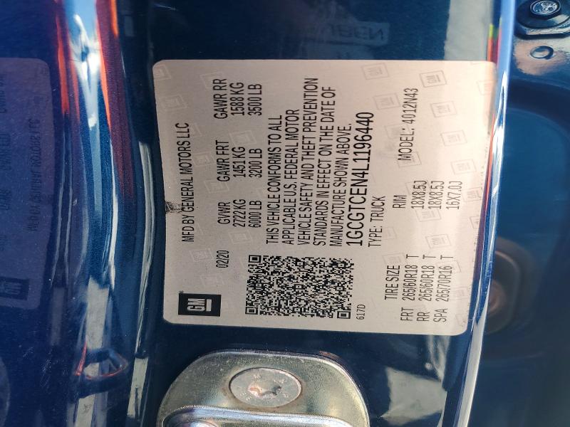Продажа на аукционе авто 2020 Chevrolet Colorado, vin: 1GCGTCEN4L1196440, номер лота: 57036086