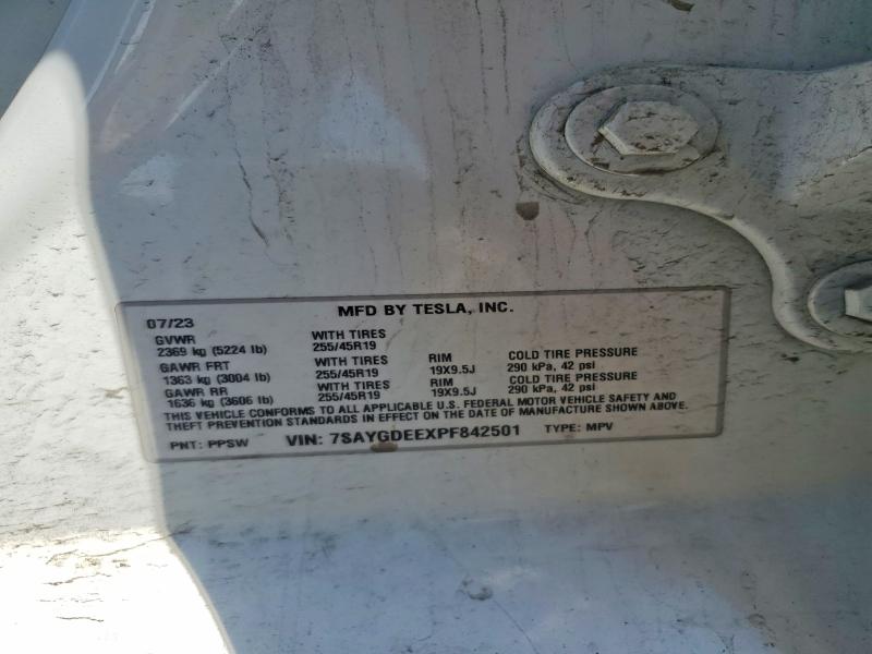 Aukcja sprzedaży 2023 Tesla Model Y, vin: 7SAYGDEEXPF842501, numer aukcji: 57259836