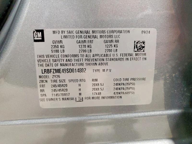 Aukcja sprzedaży 2025 Buick Envision, vin: LRBFZME49SD014802, numer aukcji: 57317506