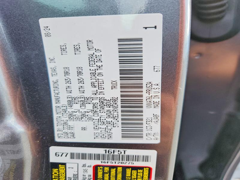 Продаж на аукціоні авто 2024 Toyota Tundra, vin: 5TFLA5EC1RX034902, номер лоту: 57700146
