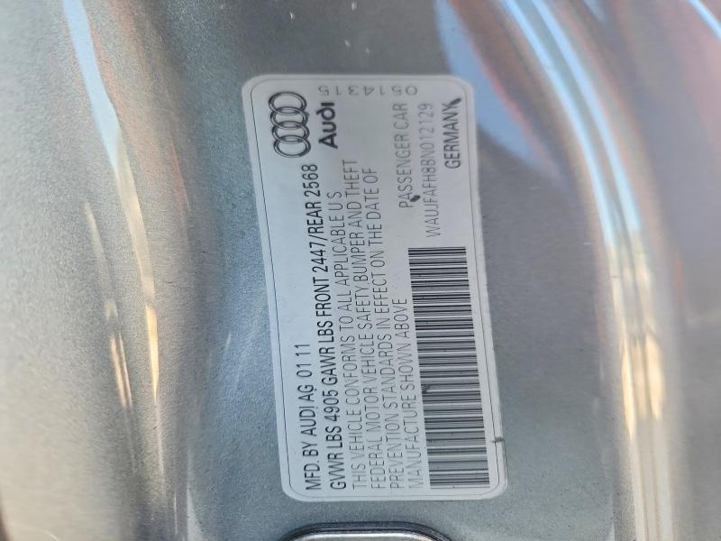 2011 Audi A5 მანქანა იყიდება აუქციონზე, vin: WAUJFAFH8BN012129, აუქციონის ნომერი: 56993976