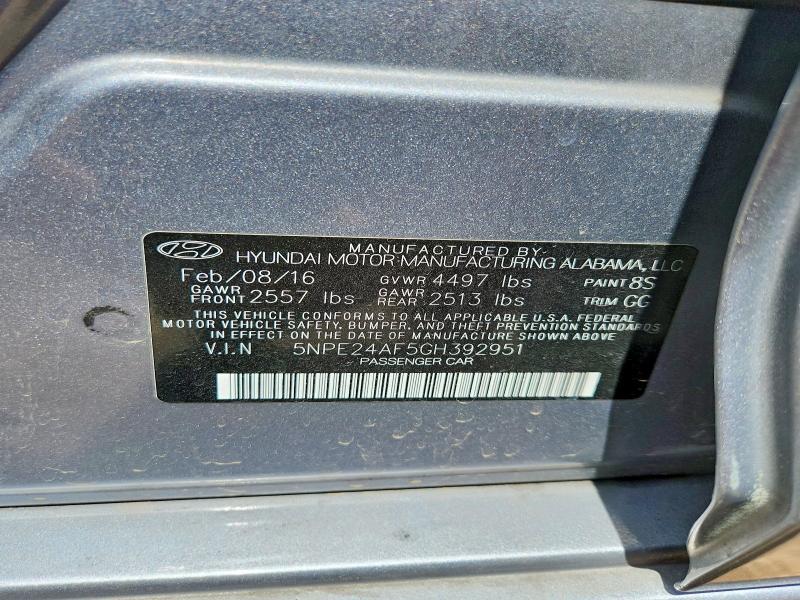 Продаж на аукціоні авто 2016 Hyundai Sonata, vin: 5NPE24AF5GH392951, номер лоту: 56068776