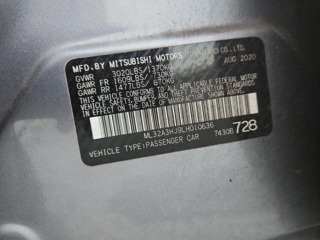 Продажа на аукционе авто 2020 Mitsubishi Mirage, vin: ML32A3HJ9LH010636, номер лота: 57903856