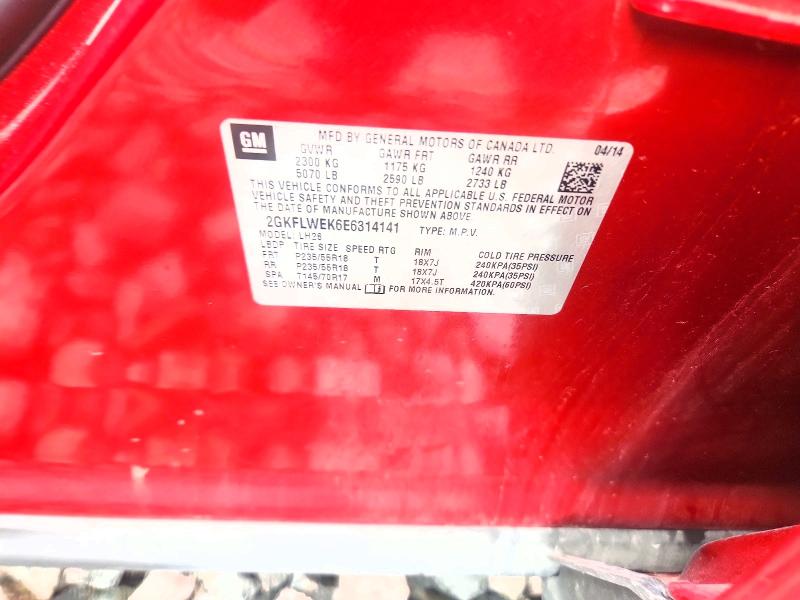 Продаж на аукціоні авто 2014 Gmc Terrain, vin: 2GKFLWEK6E6314141, номер лоту: 56320646