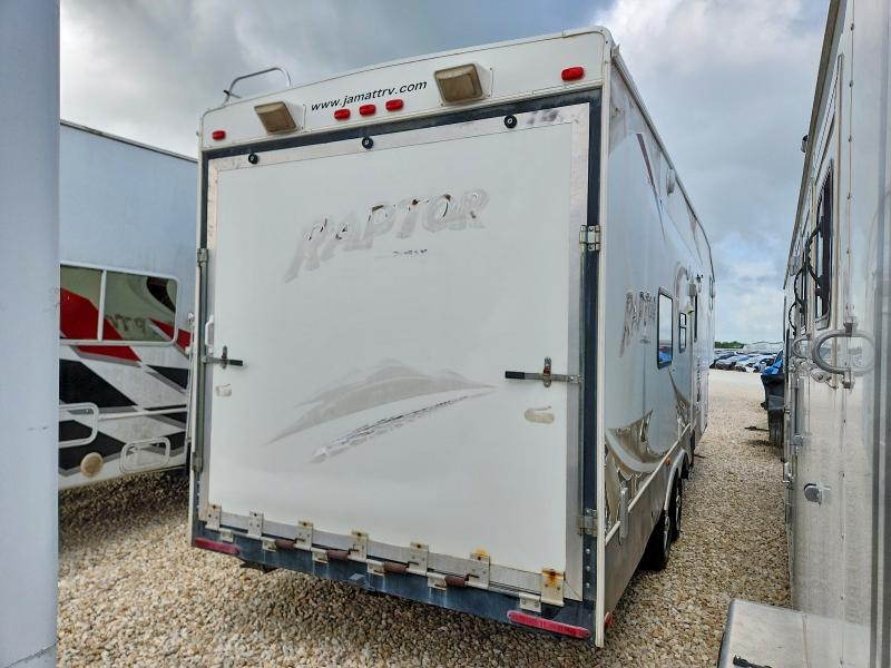 2008 Keystone Raptor Rp3 მანქანა იყიდება აუქციონზე, vin: 4YDF299288R800966, აუქციონის ნომერი: 55167506