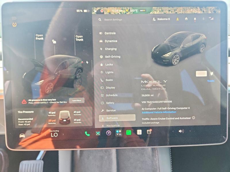 2024 Tesla Model Y მანქანა იყიდება აუქციონზე, vin: 7SAYGAEE2RF186506, აუქციონის ნომერი: 58042346