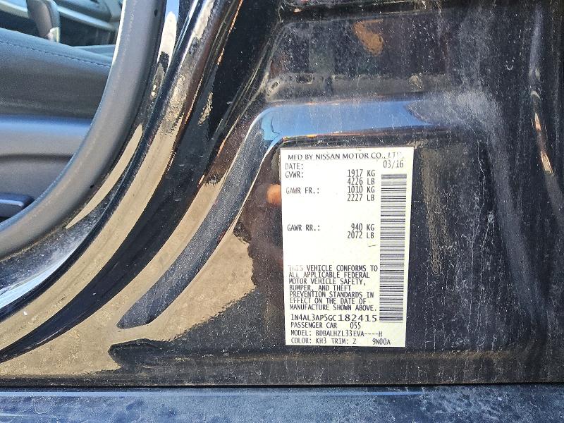 Aukcja sprzedaży 2016 Nissan Altima, vin: 1N4AL3AP5GC182415, numer aukcji: 56699086