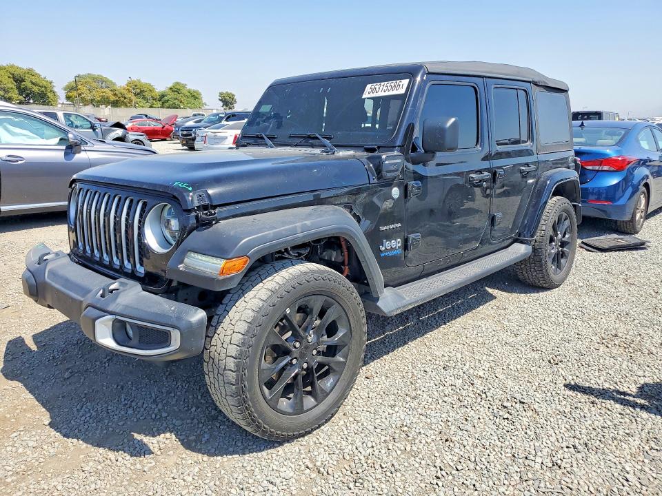 2021 Jeep Wrangler Unlimited მანქანა იყიდება აუქციონზე, vin: 1C4JJXP61MW708278, აუქციონის ნომერი: 56315586