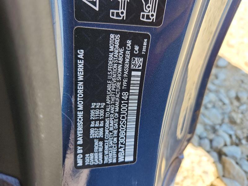 Aukcja sprzedaży 2025 Bmw M440xi, vin: WBA73DB02SCU00148, numer aukcji: 55902086