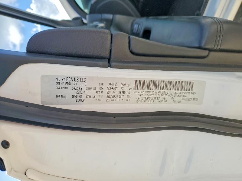 Aukcja sprzedaży 2018 Jeep Grand Cherokee, vin: 1C4RJEAGXJC281317, numer aukcji: 57314276