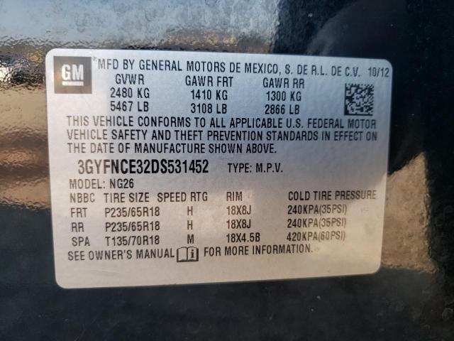 Продаж на аукціоні авто 2013 Cadillac Srx Luxury Collection, vin: 3GYFNCE32DS531452, номер лоту: 59012503