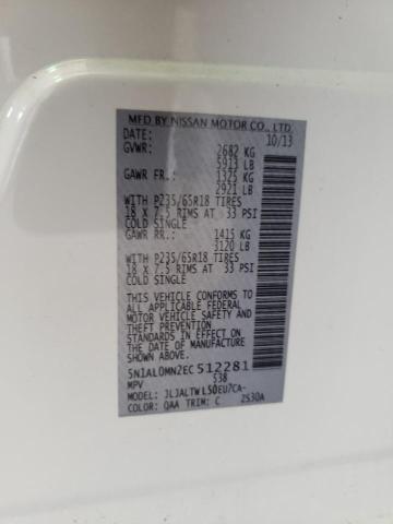 Aukcja sprzedaży 2014 Infiniti Qx60, vin: 5N1AL0MN2EC512281, numer aukcji: 60069243