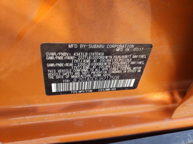 Продажа на аукционе авто 2018 Subaru Crosstrek Premium, vin: JF2GTADC6JH217508, номер лота: 58650793