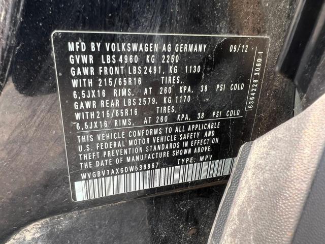 Aukcja sprzedaży 2013 Volkswagen Tiguan S, vin: WVGBV7AX6DW536867, numer aukcji: 60713113
