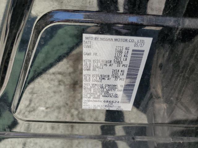 Продажа на аукционе авто 2017 Nissan Pathfinder S, vin: 5N1DR2MN4HC686624, номер лота: 61190883