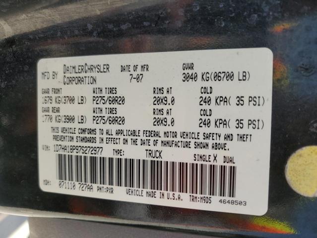 Aukcja sprzedaży 2007 Dodge Ram 1500 St, vin: 1D7HA18P97S272977, numer aukcji: 60934693