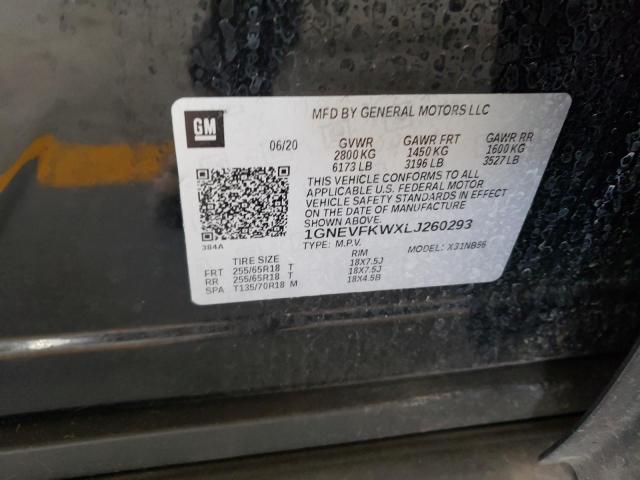 61585283 :رقم المزاد ، 1GNEVFKWXLJ260293 vin ، 2020 Chevrolet Traverse Ls مزاد بيع