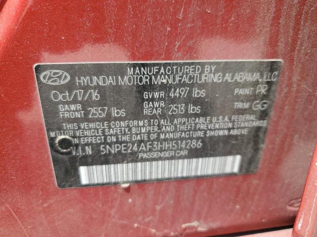 Продаж на аукціоні авто 2017 Hyundai Sonata Se, vin: 5NPE24AF3HH514286, номер лоту: 60054563