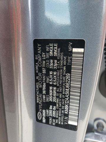 61527673 :رقم المزاد ، KM8K12AA5MU662269 vin ، 2021 Hyundai Kona Se مزاد بيع