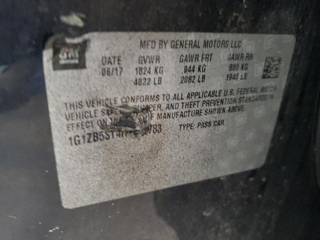 Продажа на аукционе авто 2017 Chevrolet Malibu Ls, vin: 1G1ZB5ST4HF290783, номер лота: 60532153