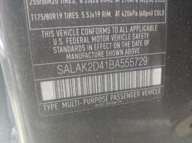 59994113 :رقم المزاد ، SALAK2D41BA555729 vin ، 2011 Land Rover Lr4 Hse Luxury مزاد بيع