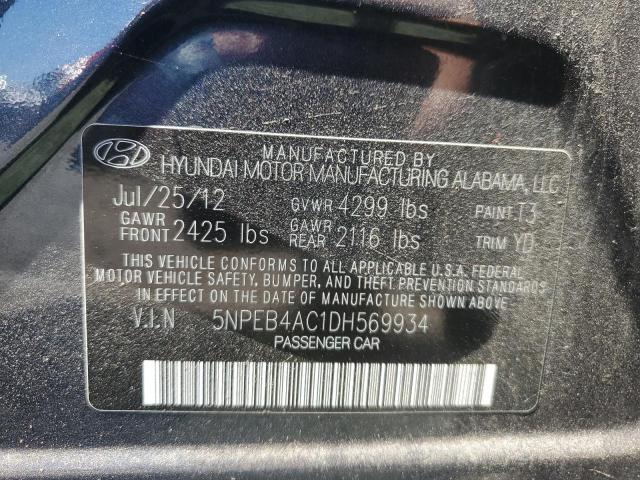 Продажа на аукционе авто 2013 Hyundai Sonata Gls, vin: 5NPEB4AC1DH569934, номер лота: 58840043