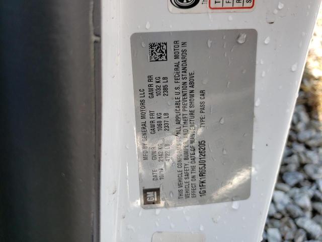 Aukcja sprzedaży 2018 Chevrolet Camaro Zl1, vin: 1G1FK1R65J0126205, numer aukcji: 61386783