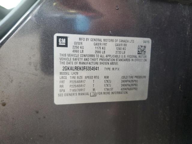 Продажа на аукционе авто 2015 Gmc Terrain Sle, vin: 2GKALREK0F6354941, номер лота: 60414303