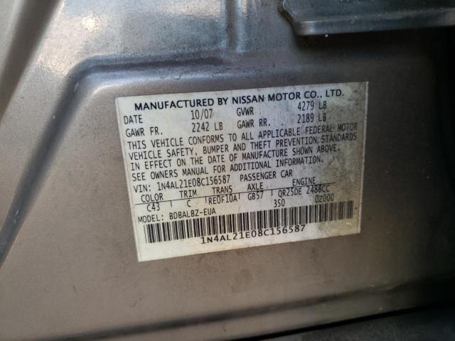 58948283 :رقم المزاد ، 1N4AL21E08C156587 vin ، 2008 Nissan Altima 2.5 مزاد بيع