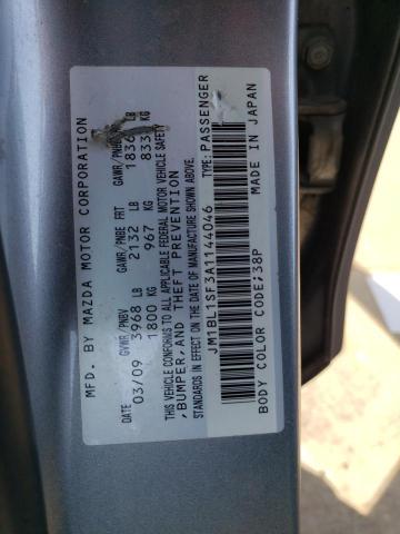 59702333 :رقم المزاد ، JM1BL1SF3A1144046 vin ، 2010 Mazda 3 I مزاد بيع