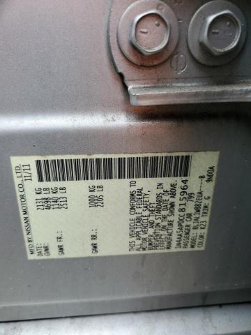 Aukcja sprzedaży 2012 Nissan Maxima S, vin: 1N4AA5AP0CC815964, numer aukcji: 62085433